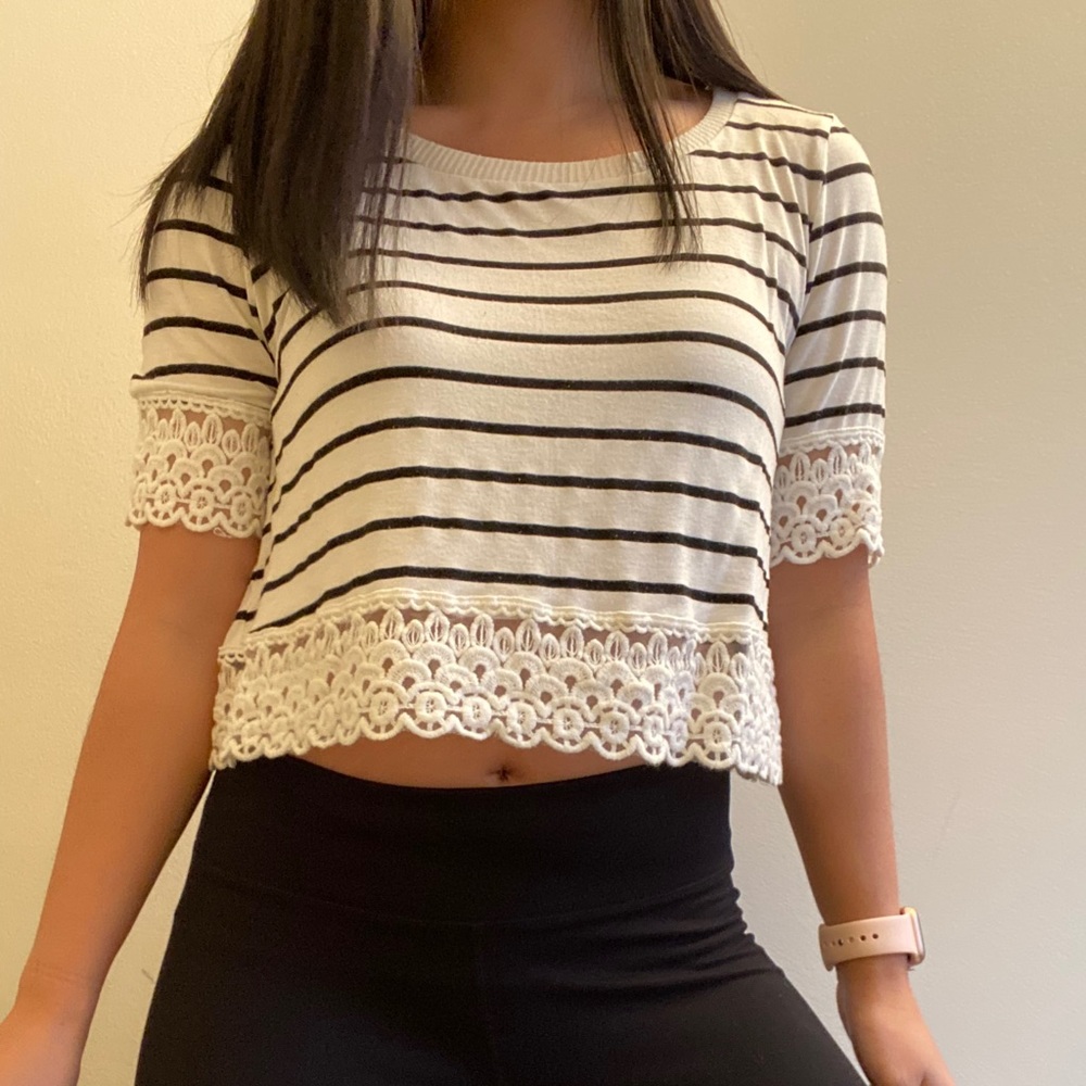 Striped crop top